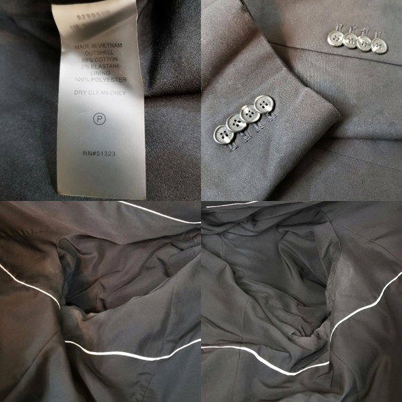 Vince Camuto Black Men's Suit Jacket Blazer 52 - Picture 5 of 8